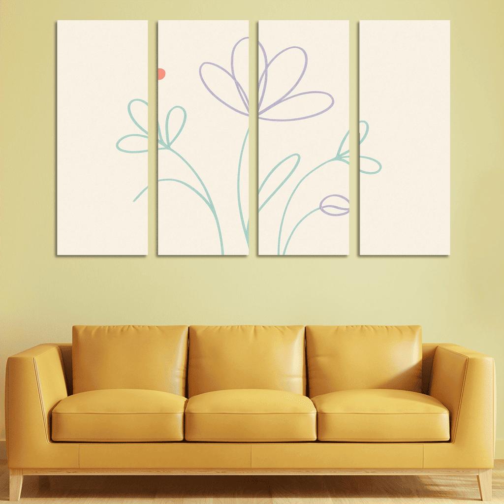 Botanical Echo custom paintings frame
