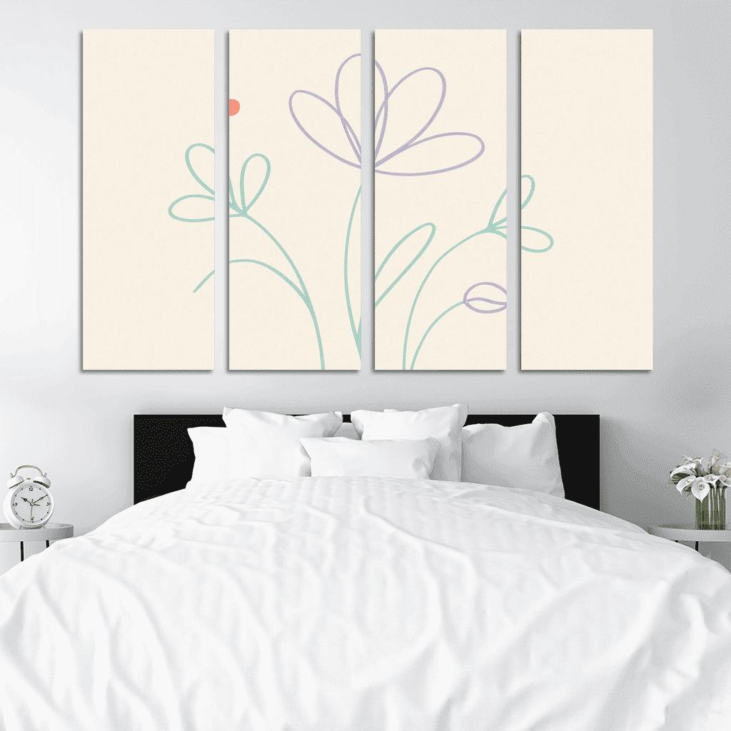 Botanical Echo custom paintings frame