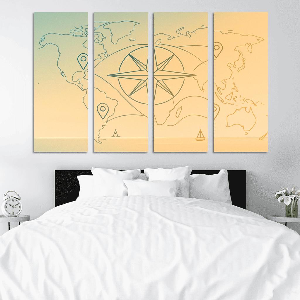 Compass Of Quiet Routes decor