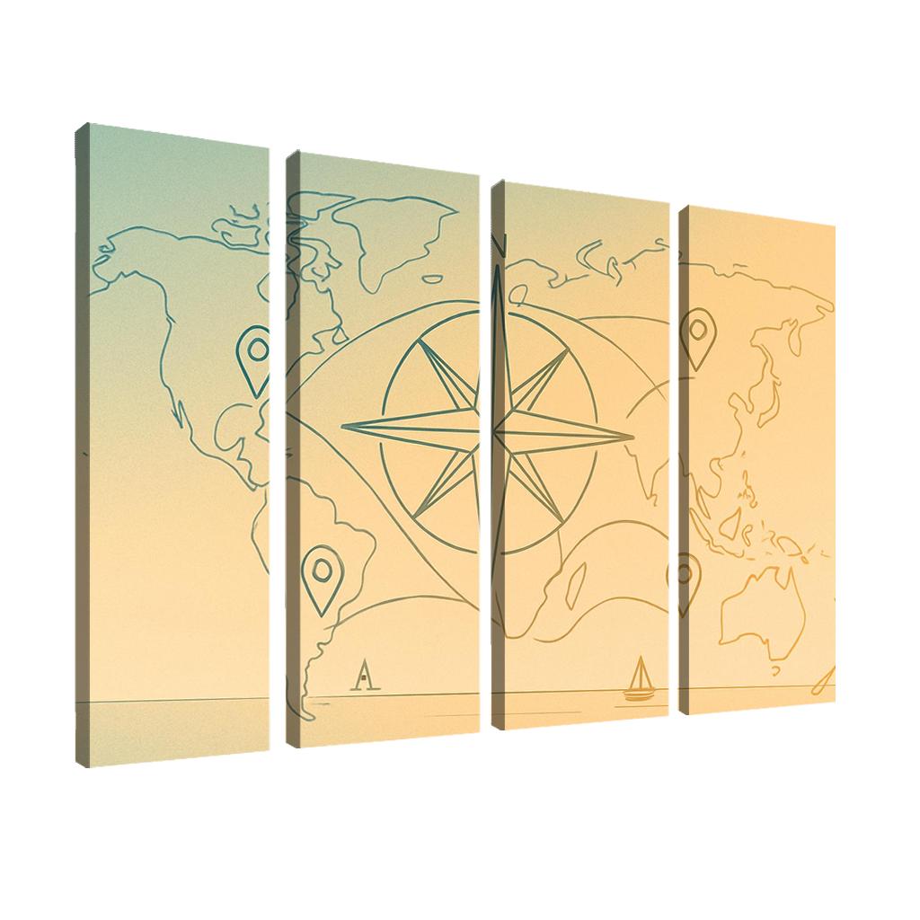 Compass Of Quiet Routes decor