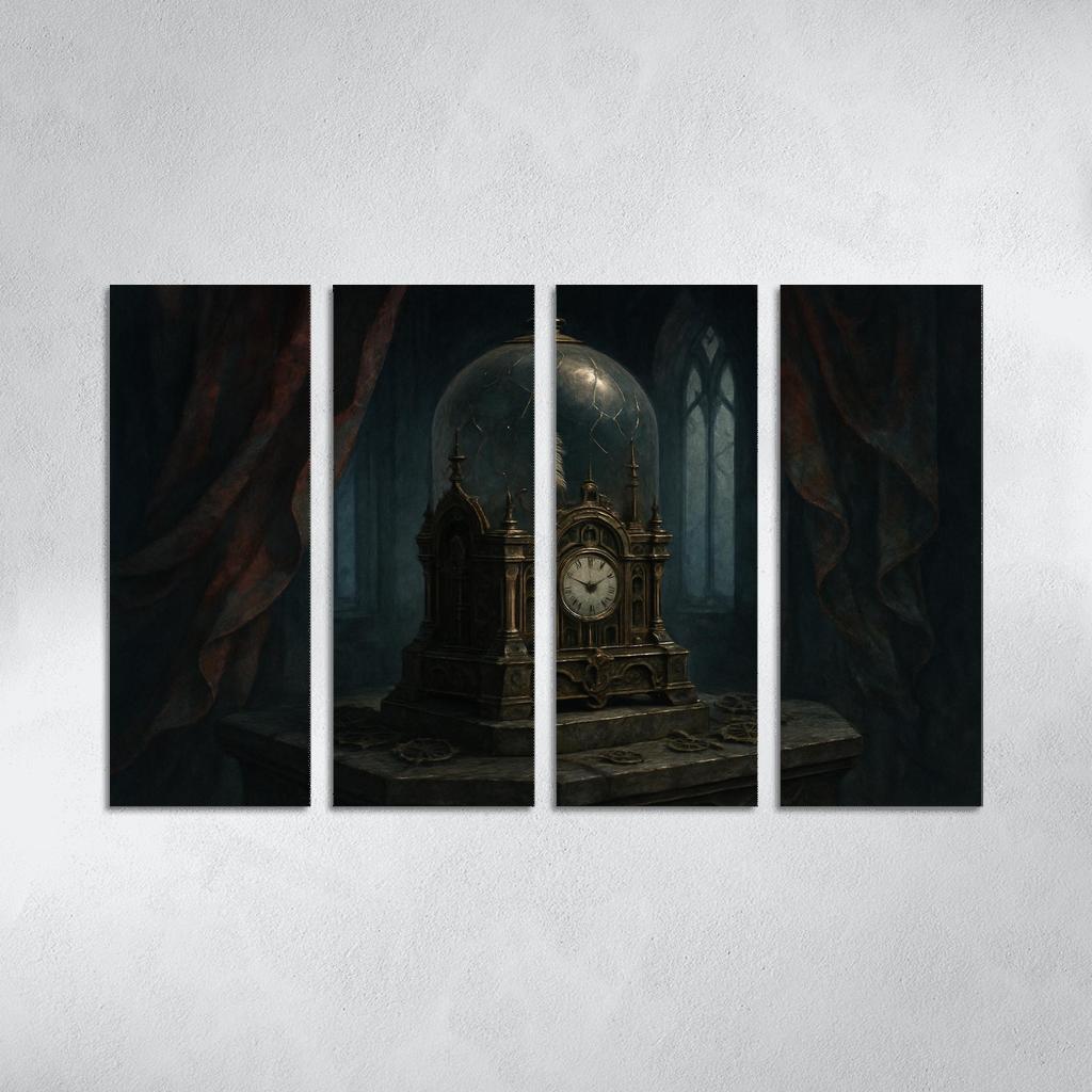 Clockwork Reliquary Of Ash abstract paintings frame