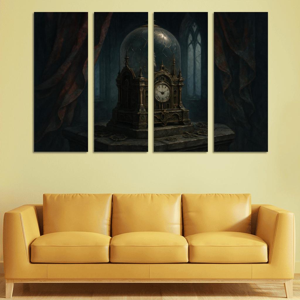 Clockwork Reliquary Of Ash abstract paintings frame