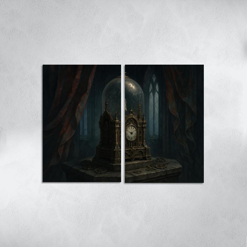 Clockwork Reliquary Of Ash abstract paintings frame