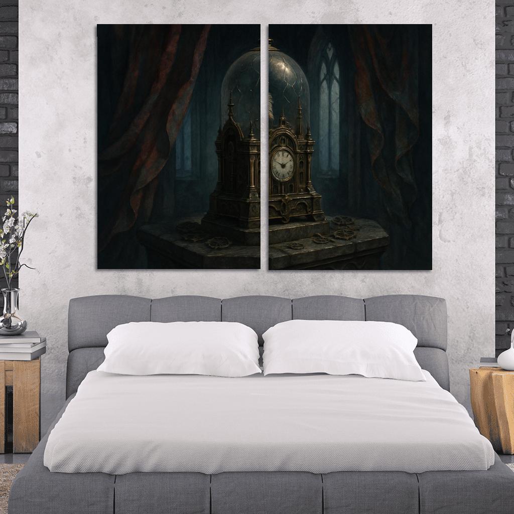 Clockwork Reliquary Of Ash abstract paintings frame