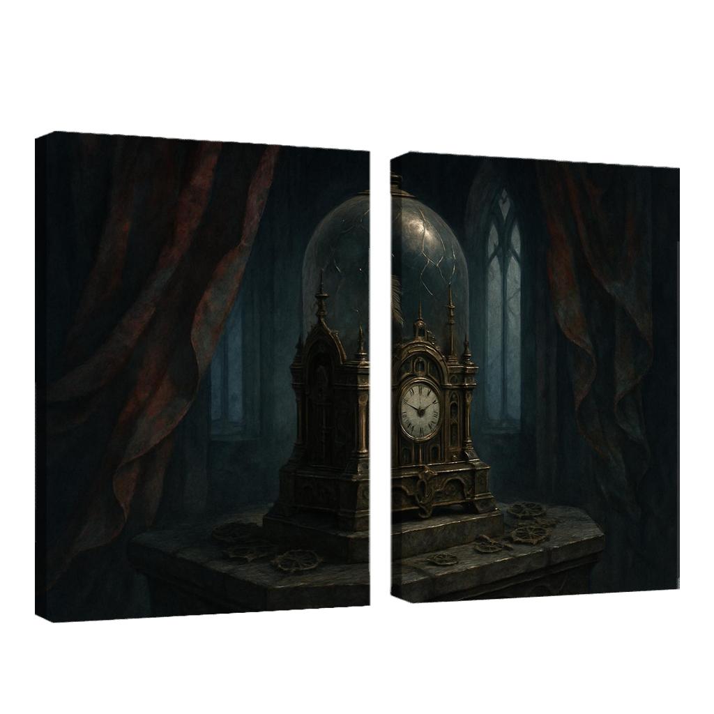 Clockwork Reliquary Of Ash abstract paintings frame