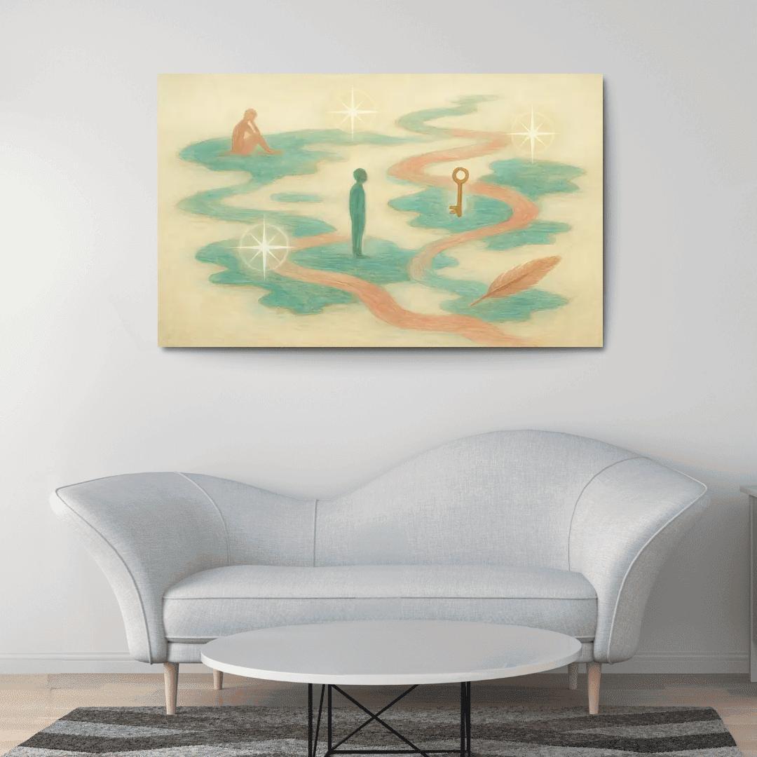 Cartography Of Feeling custom paintings frame