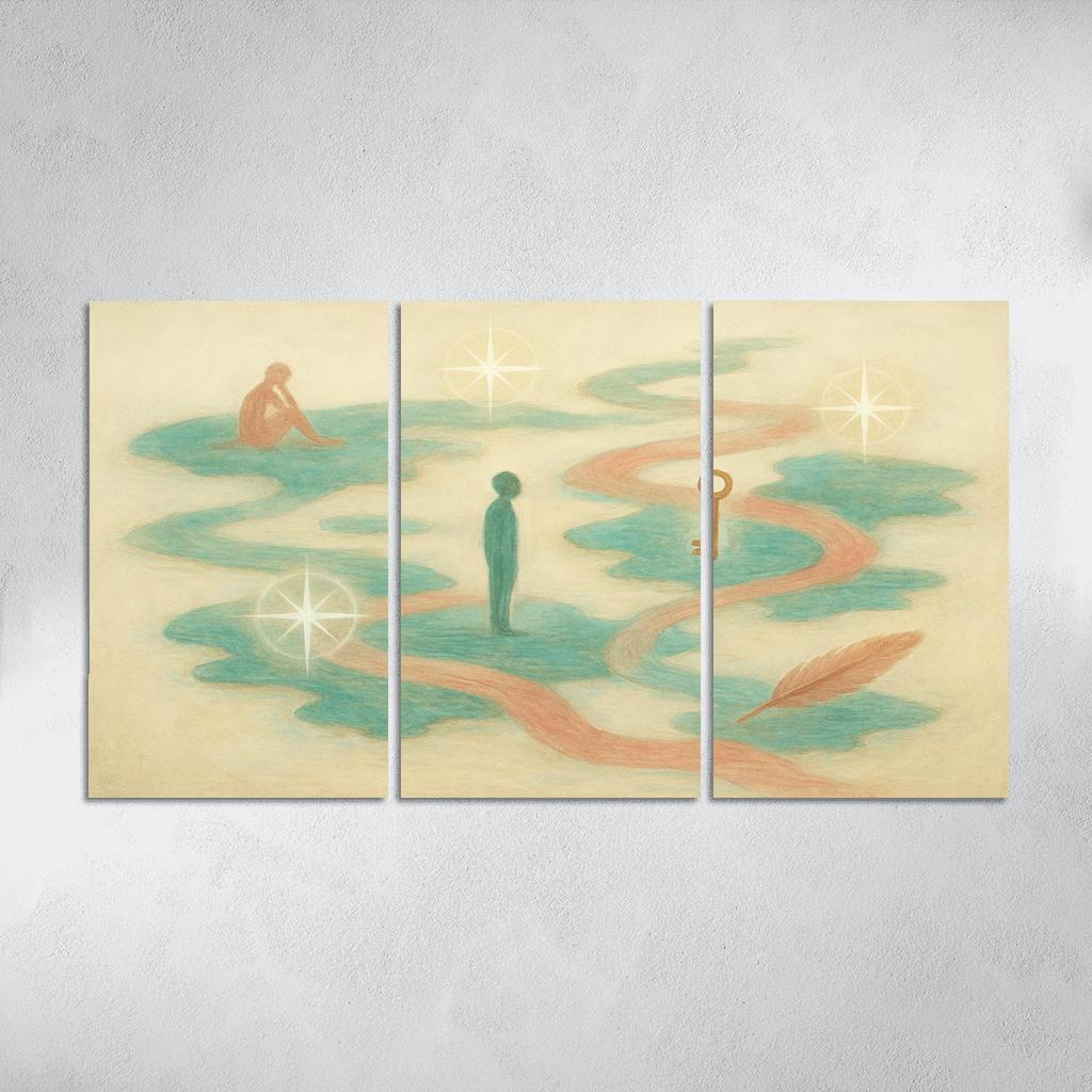 Cartography Of Feeling custom paintings frame