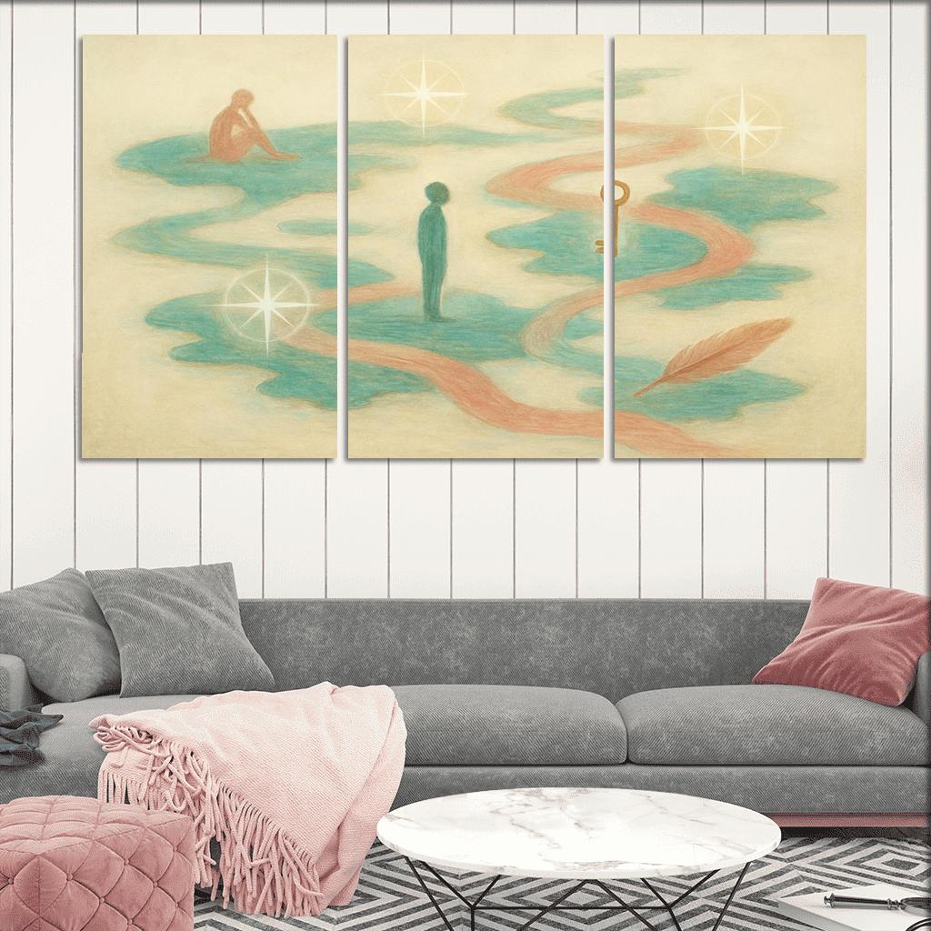 Cartography Of Feeling custom paintings frame