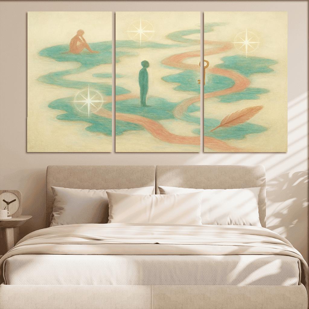 Cartography Of Feeling custom paintings frame