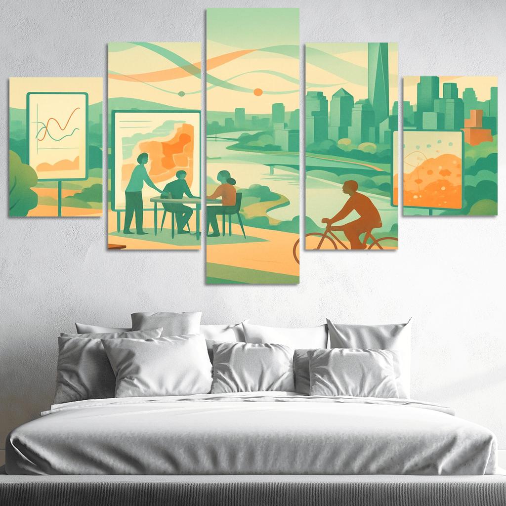 Eco Data Visualization For Urban Resilience decor