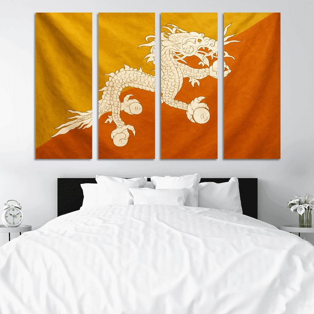 Dragon Emblem Study Of A Mountain Banner home decor