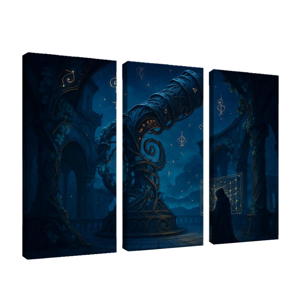 The Aetherloom Observatory canvas paintings frame