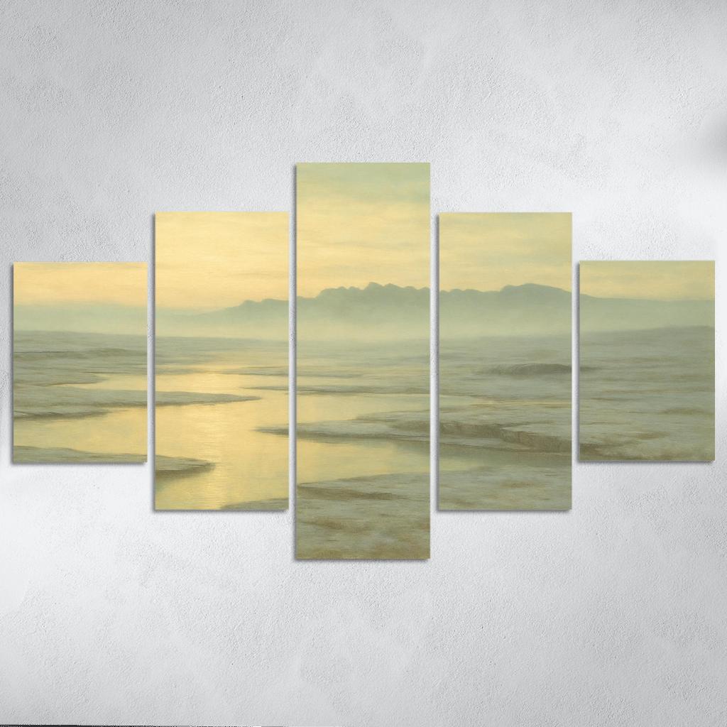 Glass Plateau Of Morning Haze canvas paintings frame