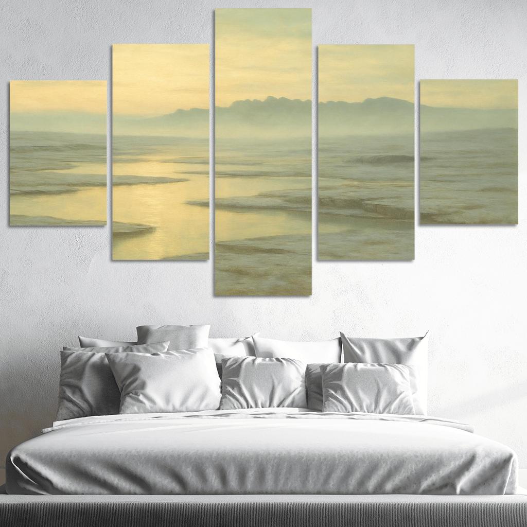 Glass Plateau Of Morning Haze canvas paintings frame