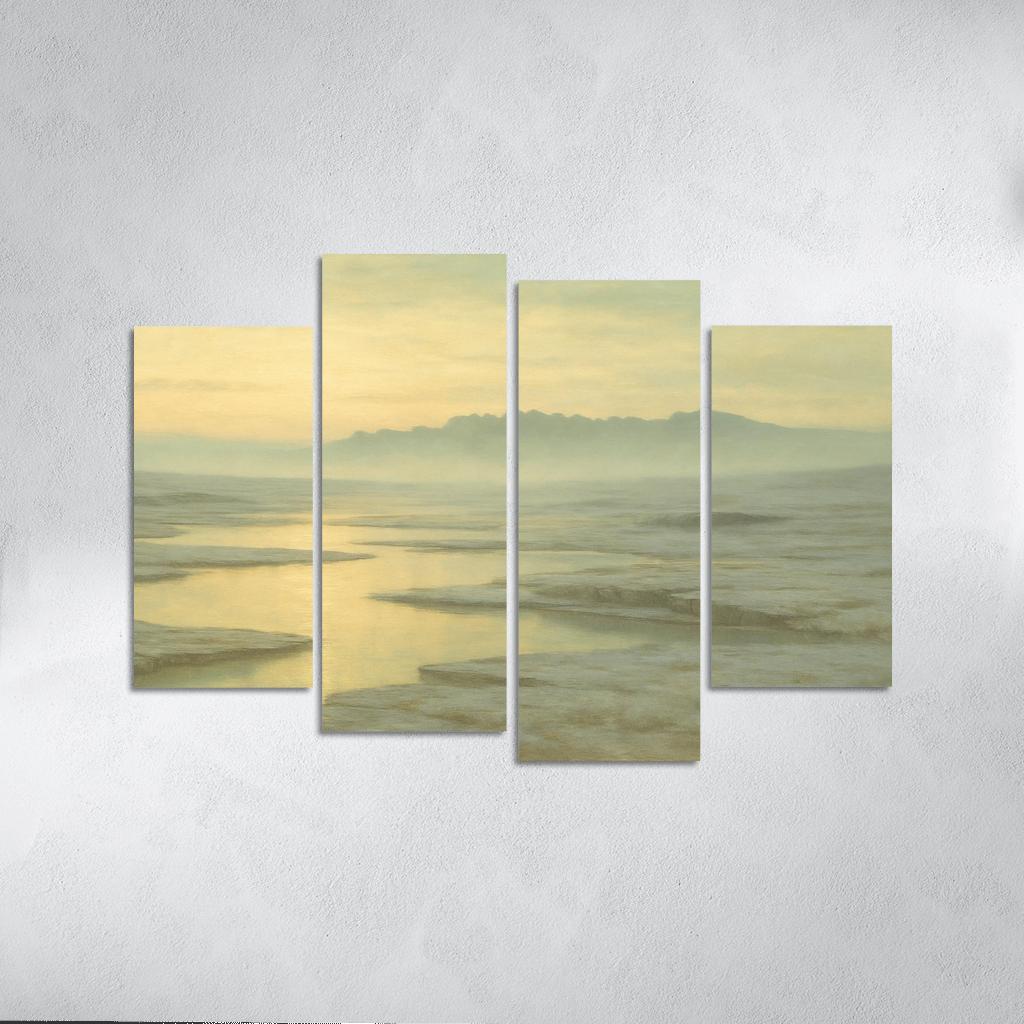 Glass Plateau Of Morning Haze canvas paintings frame