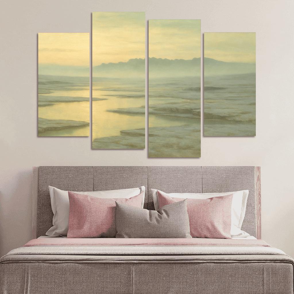 Glass Plateau Of Morning Haze canvas paintings frame