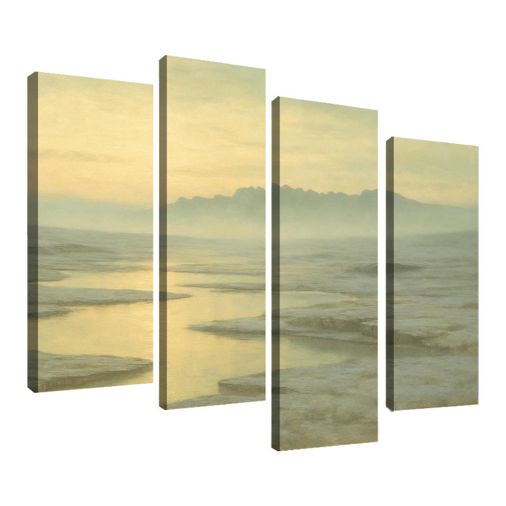 Glass Plateau Of Morning Haze canvas paintings frame