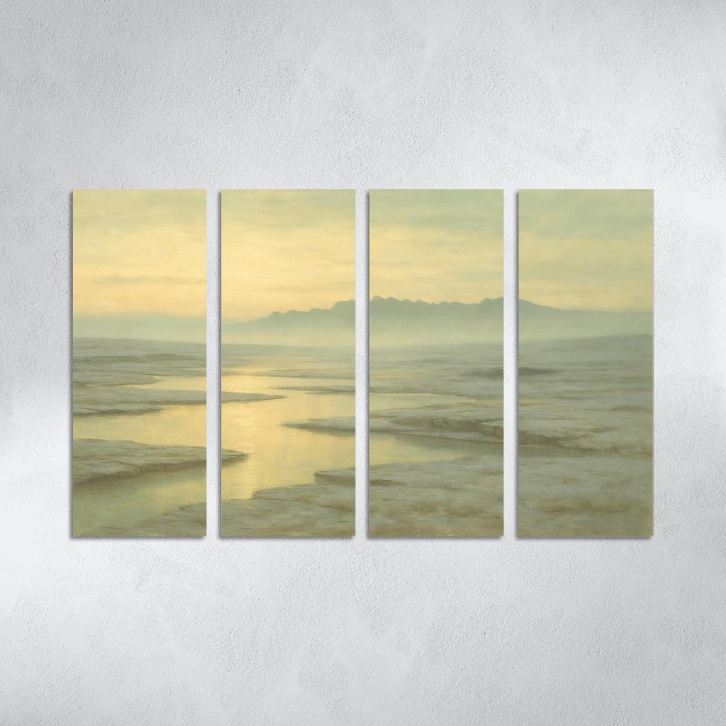 Glass Plateau Of Morning Haze canvas paintings frame