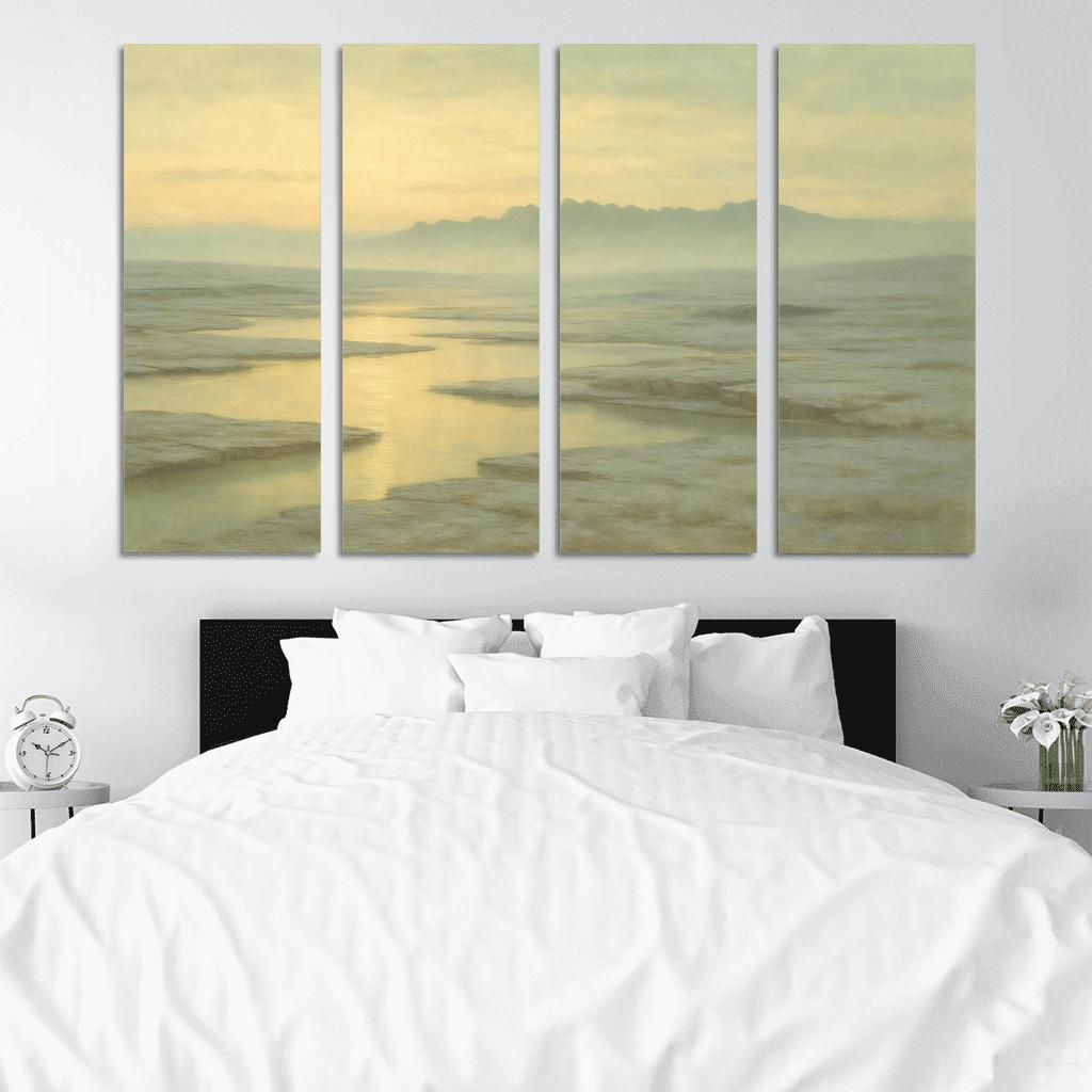 Glass Plateau Of Morning Haze canvas paintings frame