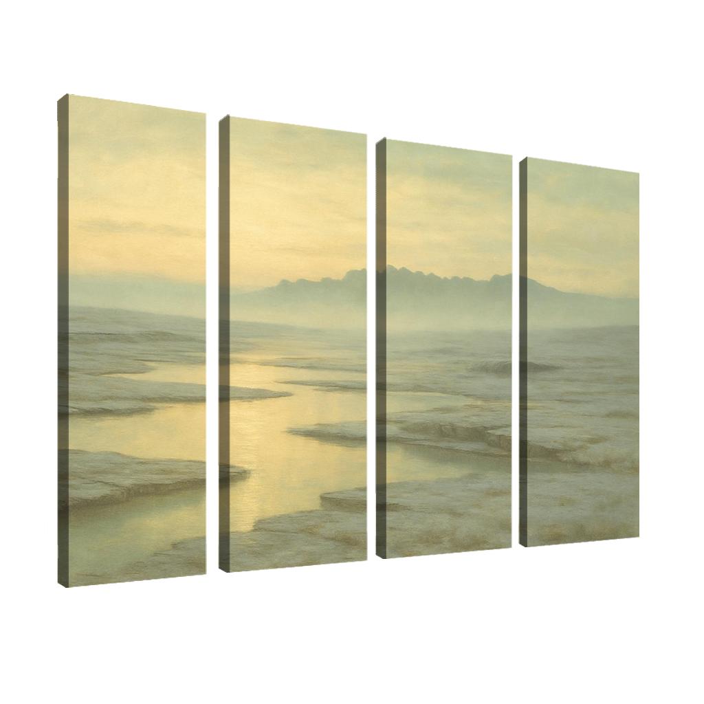 Glass Plateau Of Morning Haze canvas paintings frame