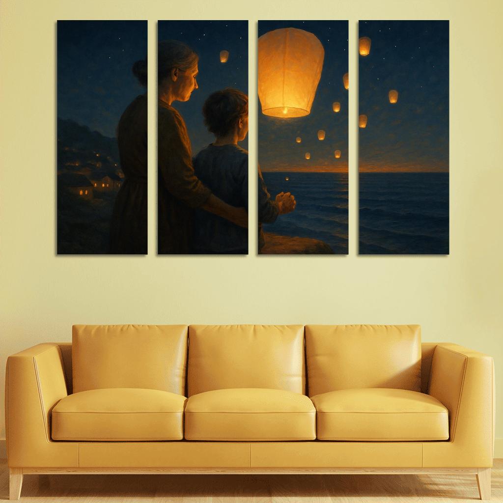 Lanterns At Dusk A Mothers Guiding Light decor