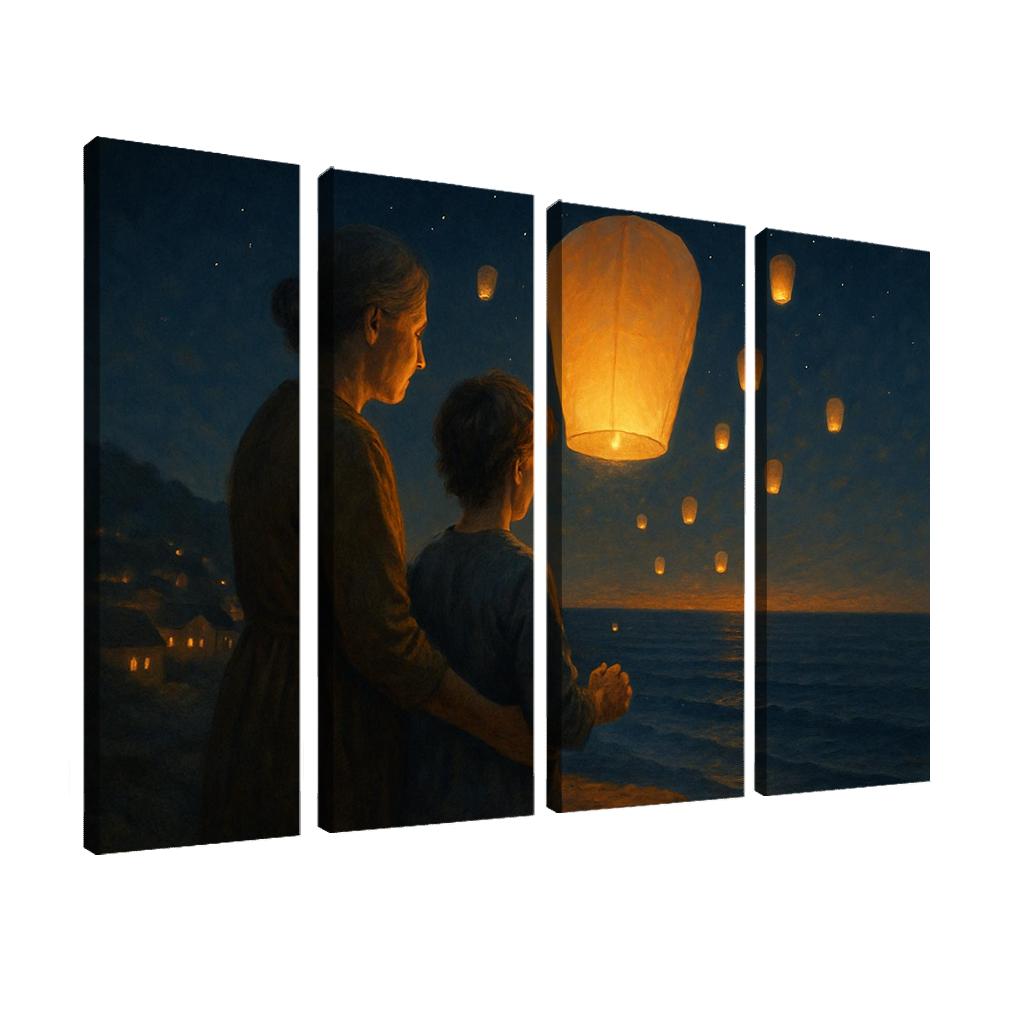 Lanterns At Dusk A Mothers Guiding Light decor