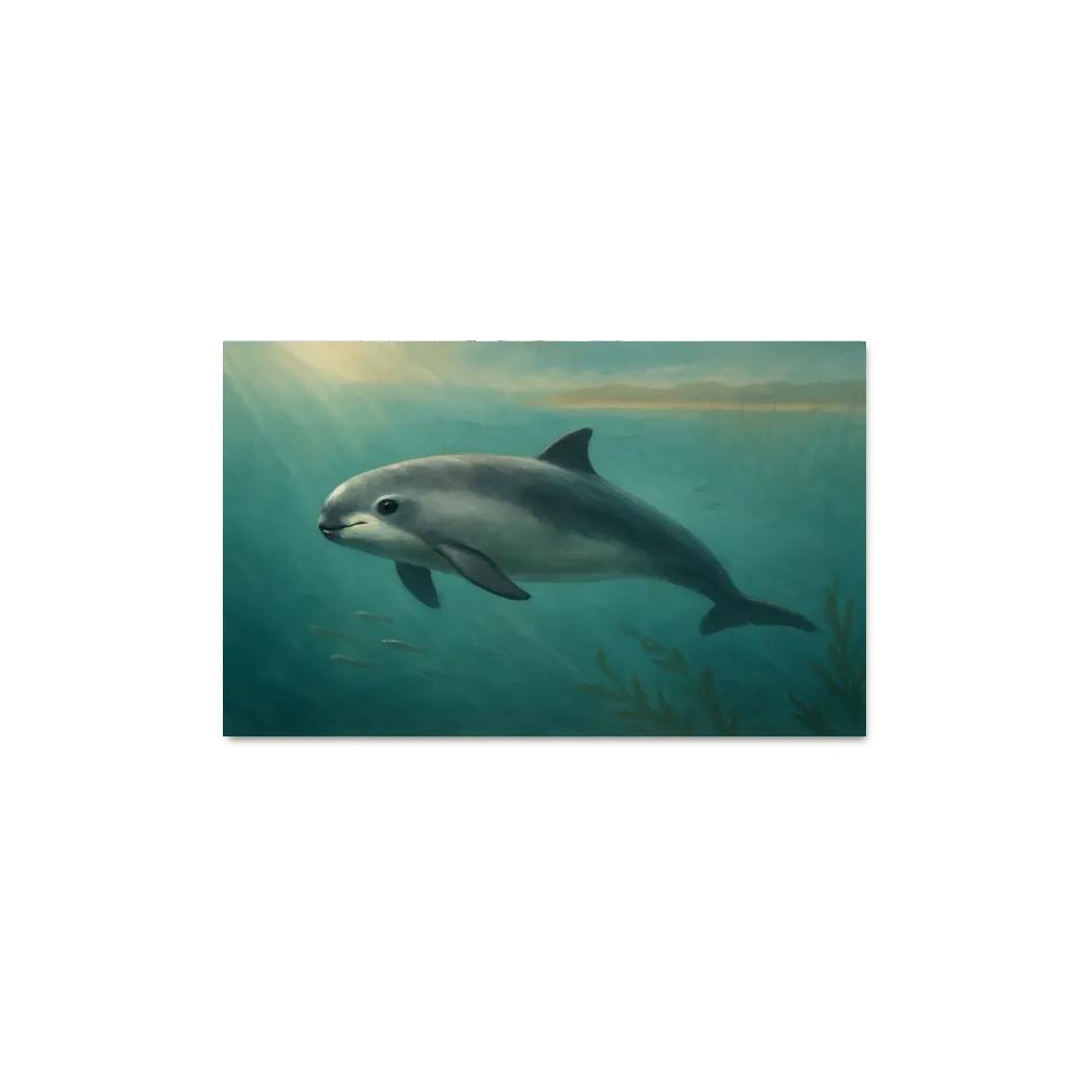 Vaquita Porpoise In A Turquoise Gulf wall art