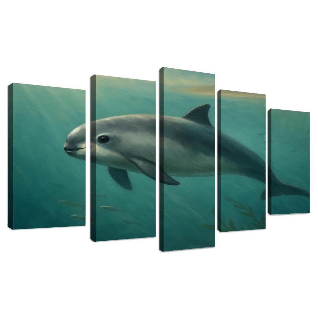 Vaquita Porpoise In A Turquoise Gulf wall art