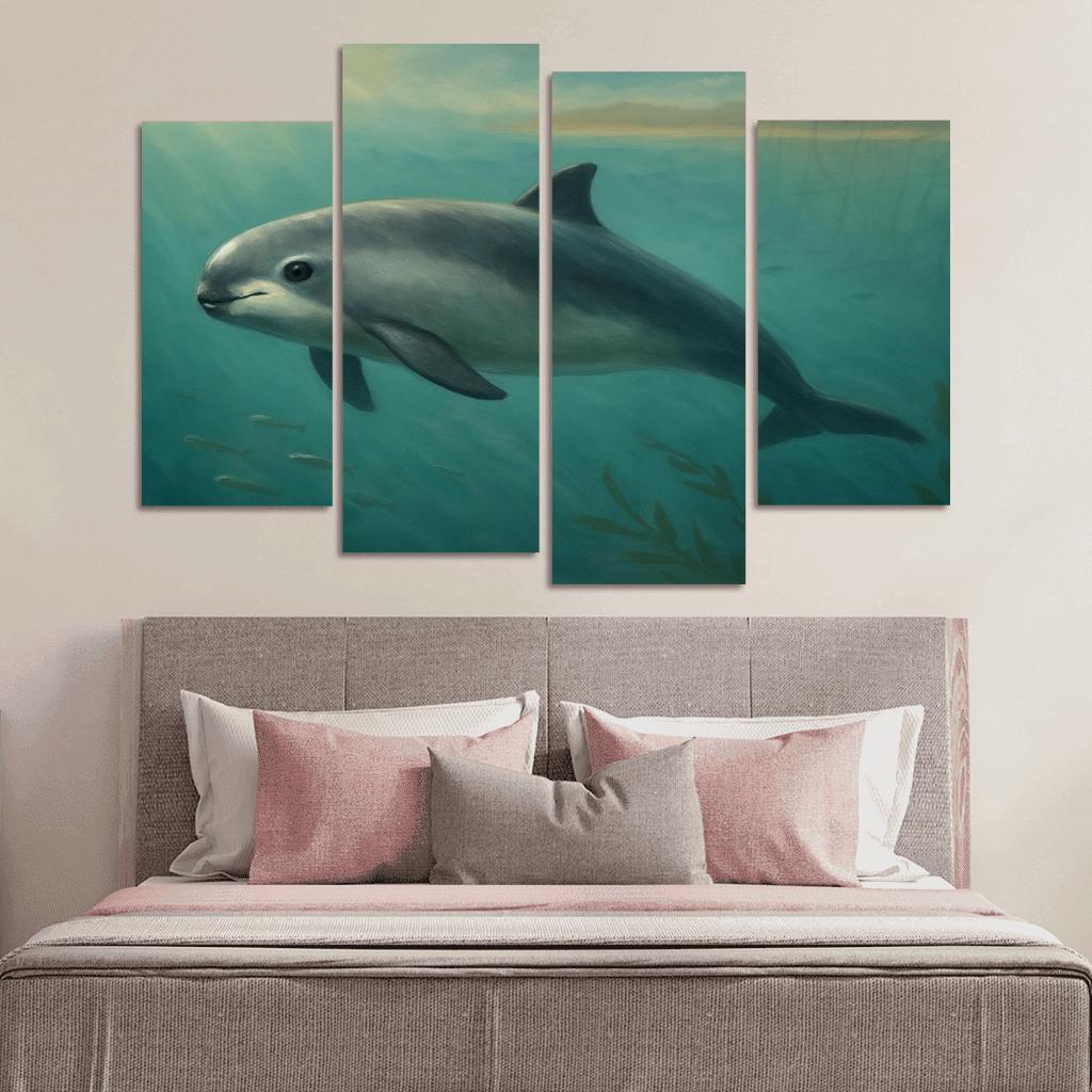 Vaquita Porpoise In A Turquoise Gulf wall art