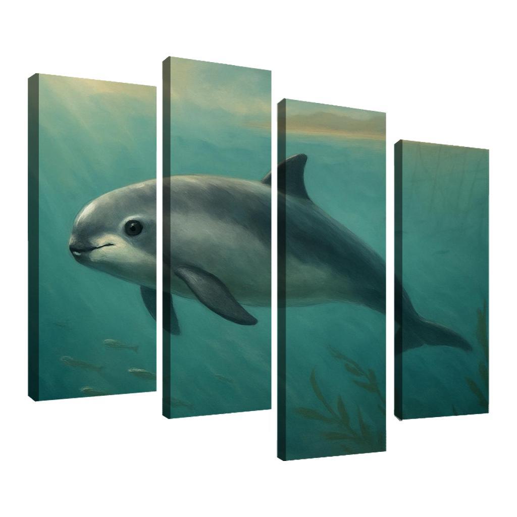 Vaquita Porpoise In A Turquoise Gulf wall art