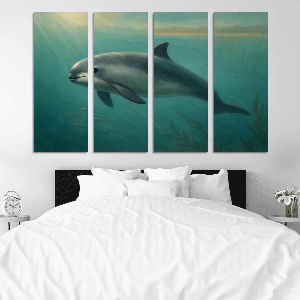 Vaquita Porpoise In A Turquoise Gulf wall art