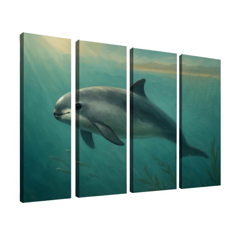 Vaquita Porpoise In A Turquoise Gulf wall art