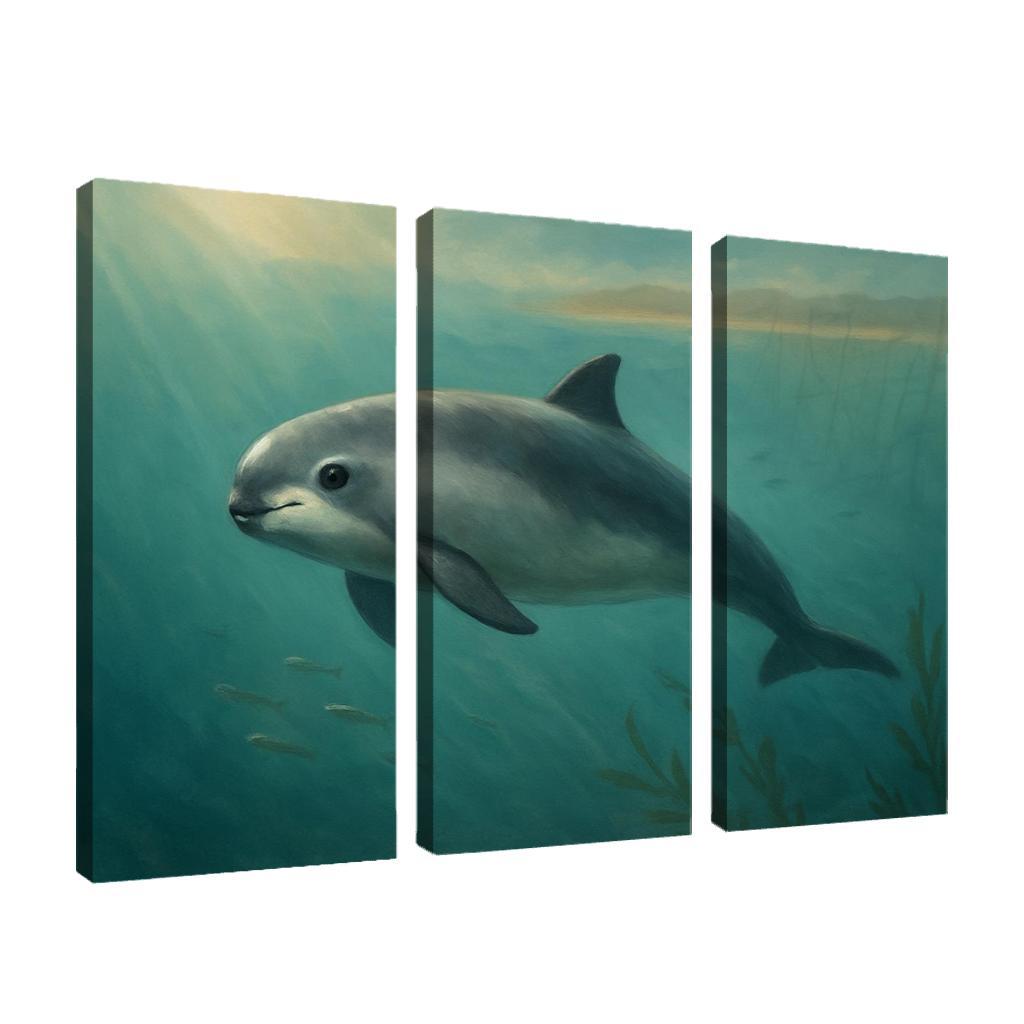 Vaquita Porpoise In A Turquoise Gulf wall art