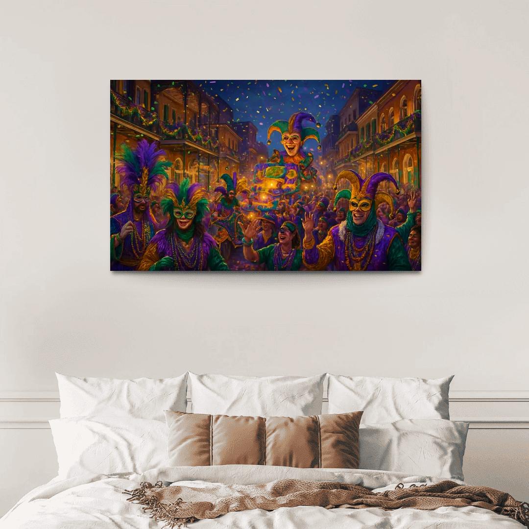 Mardi Gras New Orleans framed paintings