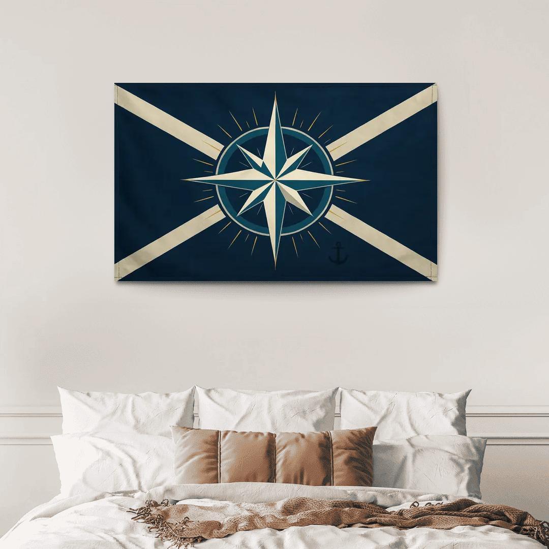 Mariners Compass Banner canvas paintings frame
