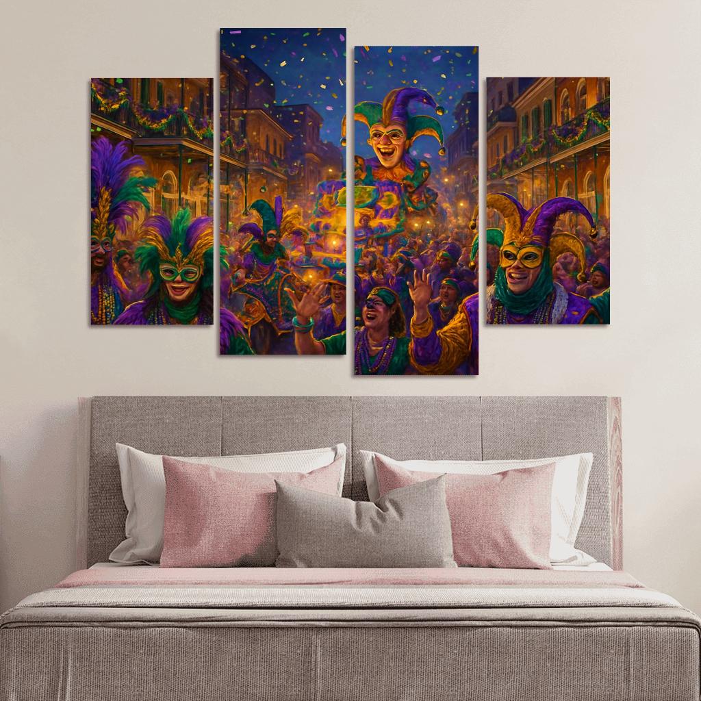 Mardi Gras New Orleans framed paintings