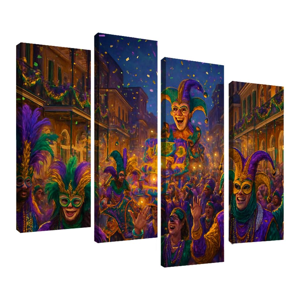 Mardi Gras New Orleans framed paintings