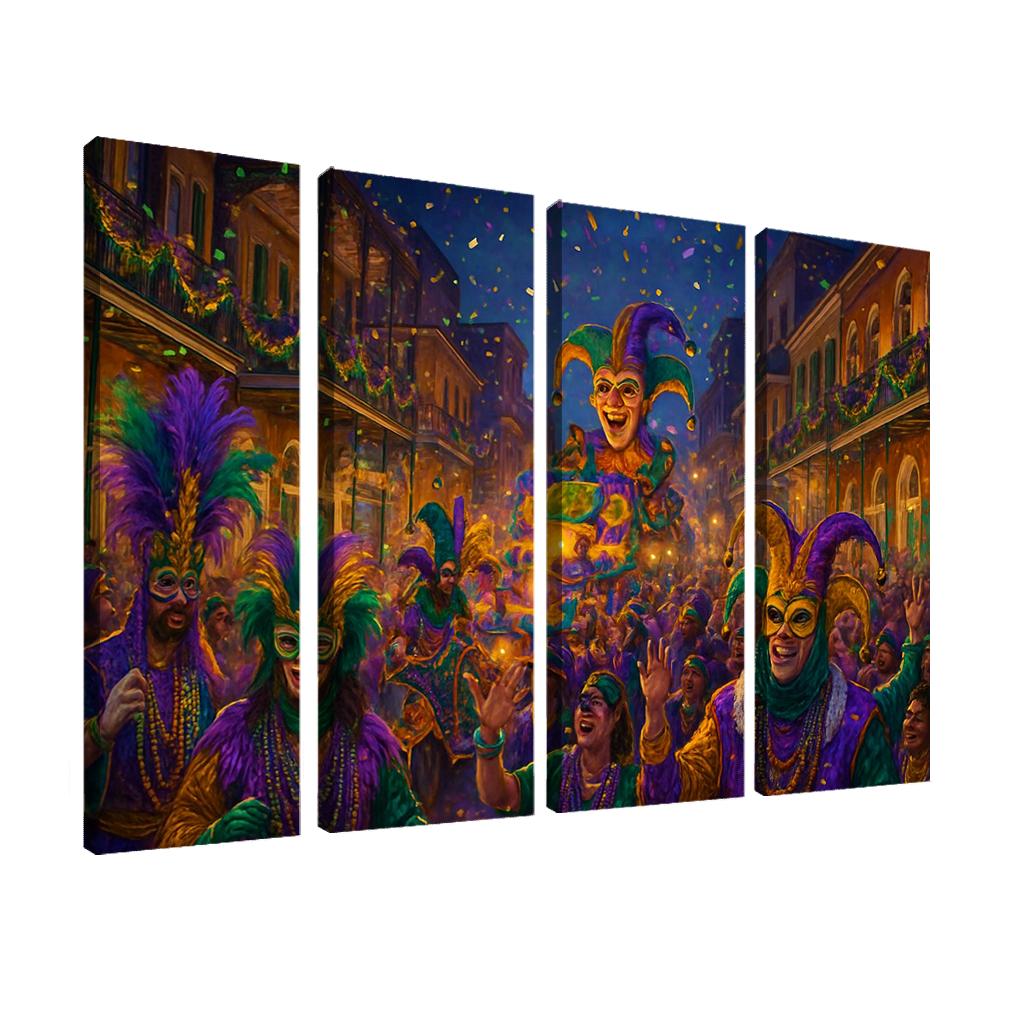 Mardi Gras New Orleans framed paintings