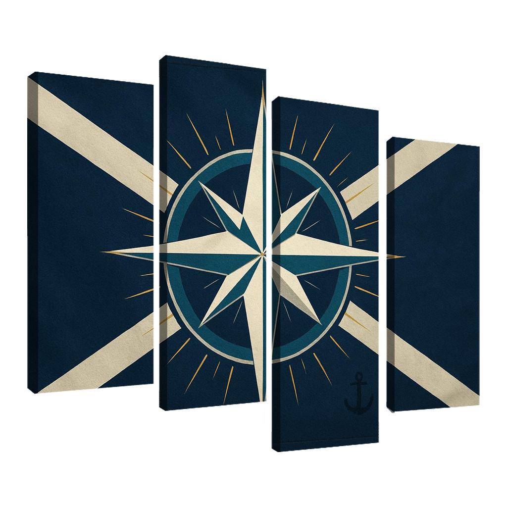 Mariners Compass Banner canvas paintings frame
