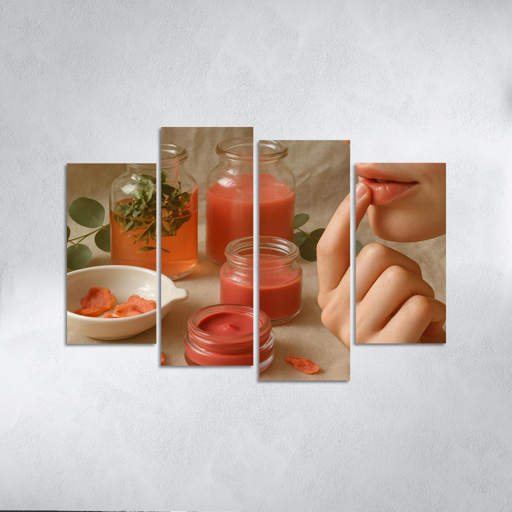 Botanical Lip Tint Ritual premium artwork frames