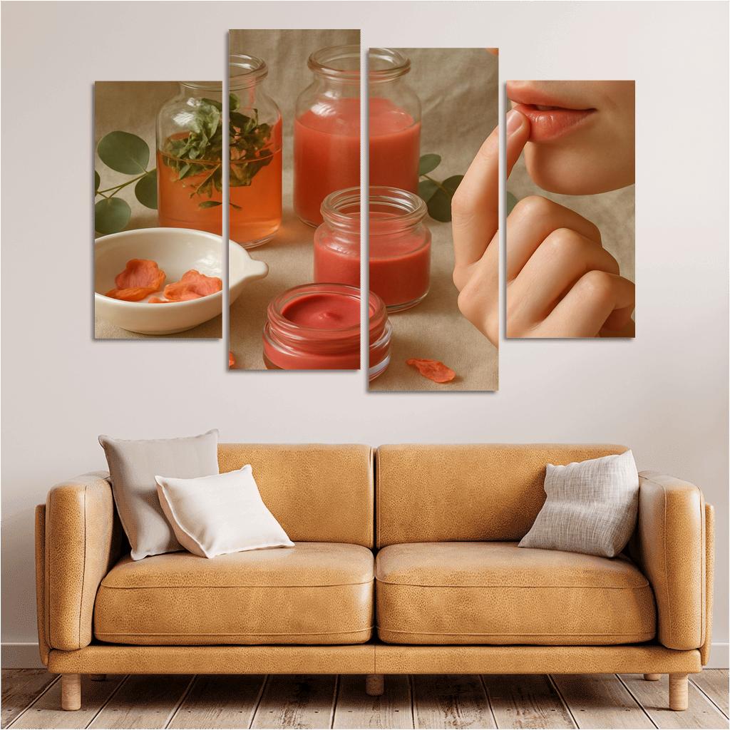 Botanical Lip Tint Ritual premium artwork frames