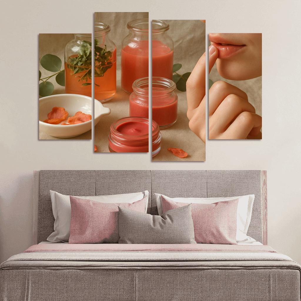 Botanical Lip Tint Ritual premium artwork frames