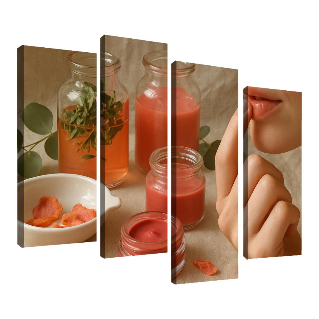 Botanical Lip Tint Ritual premium artwork frames