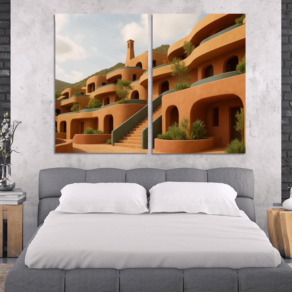 Terracotta Wave Habitat decor