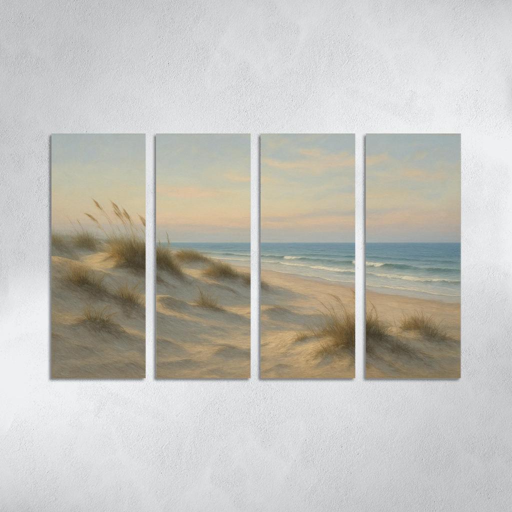 Silent Dunes Beach custom paintings frame