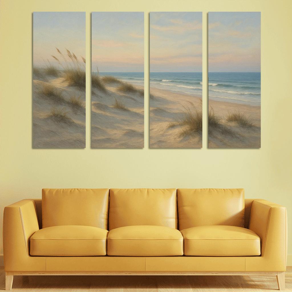 Silent Dunes Beach custom paintings frame