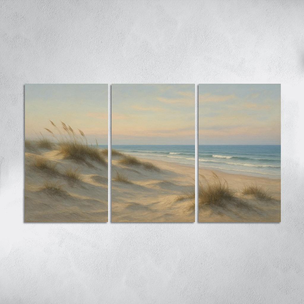 Silent Dunes Beach custom paintings frame