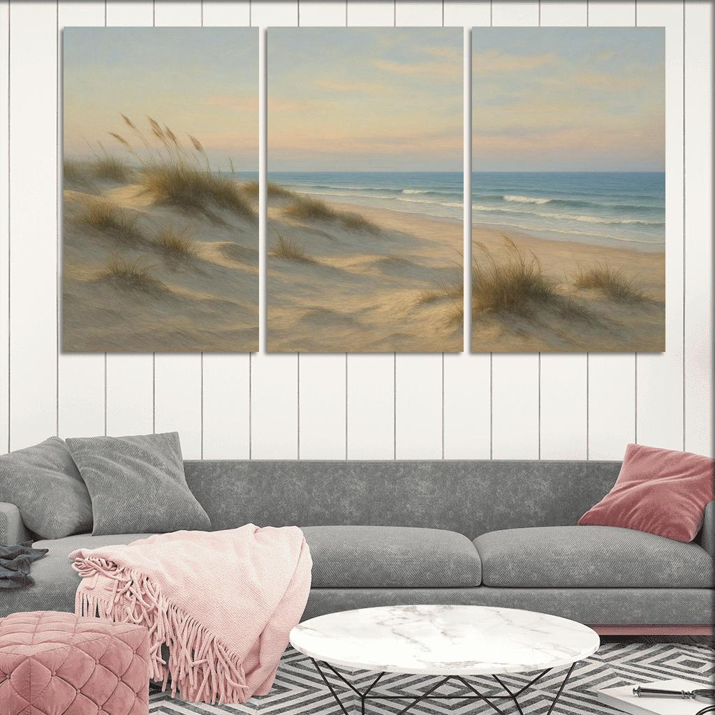 Silent Dunes Beach custom paintings frame