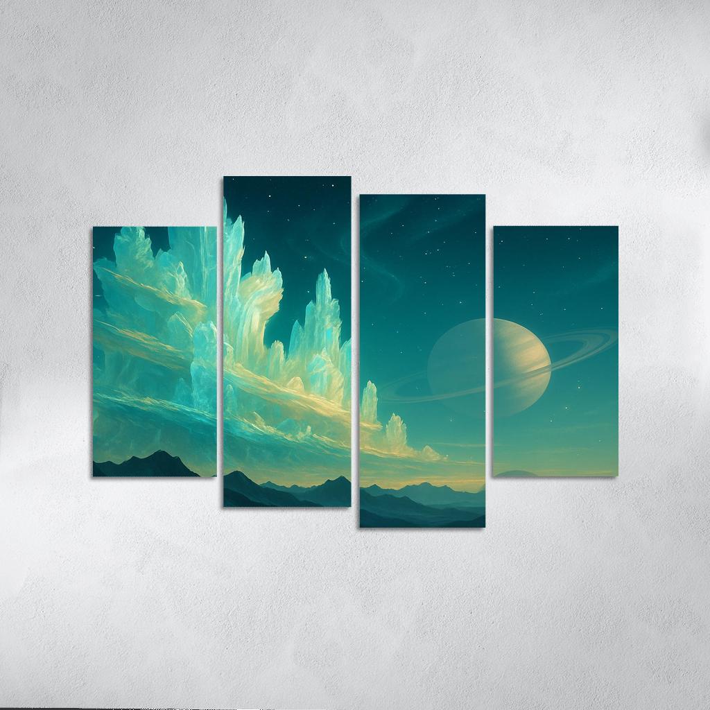 Crystalline Clouds Of A Super Earth home decor