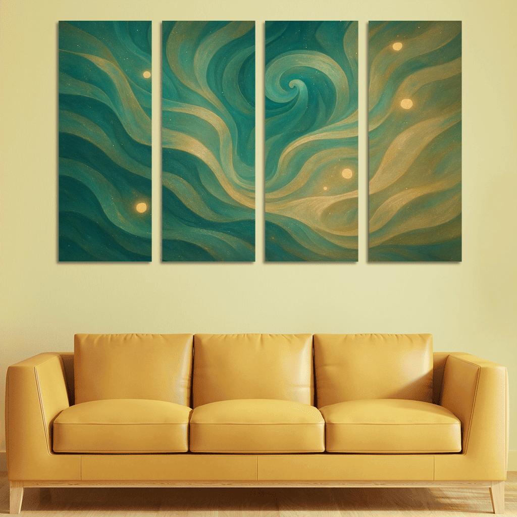 Waves Of Enchantment multi-panel paintings